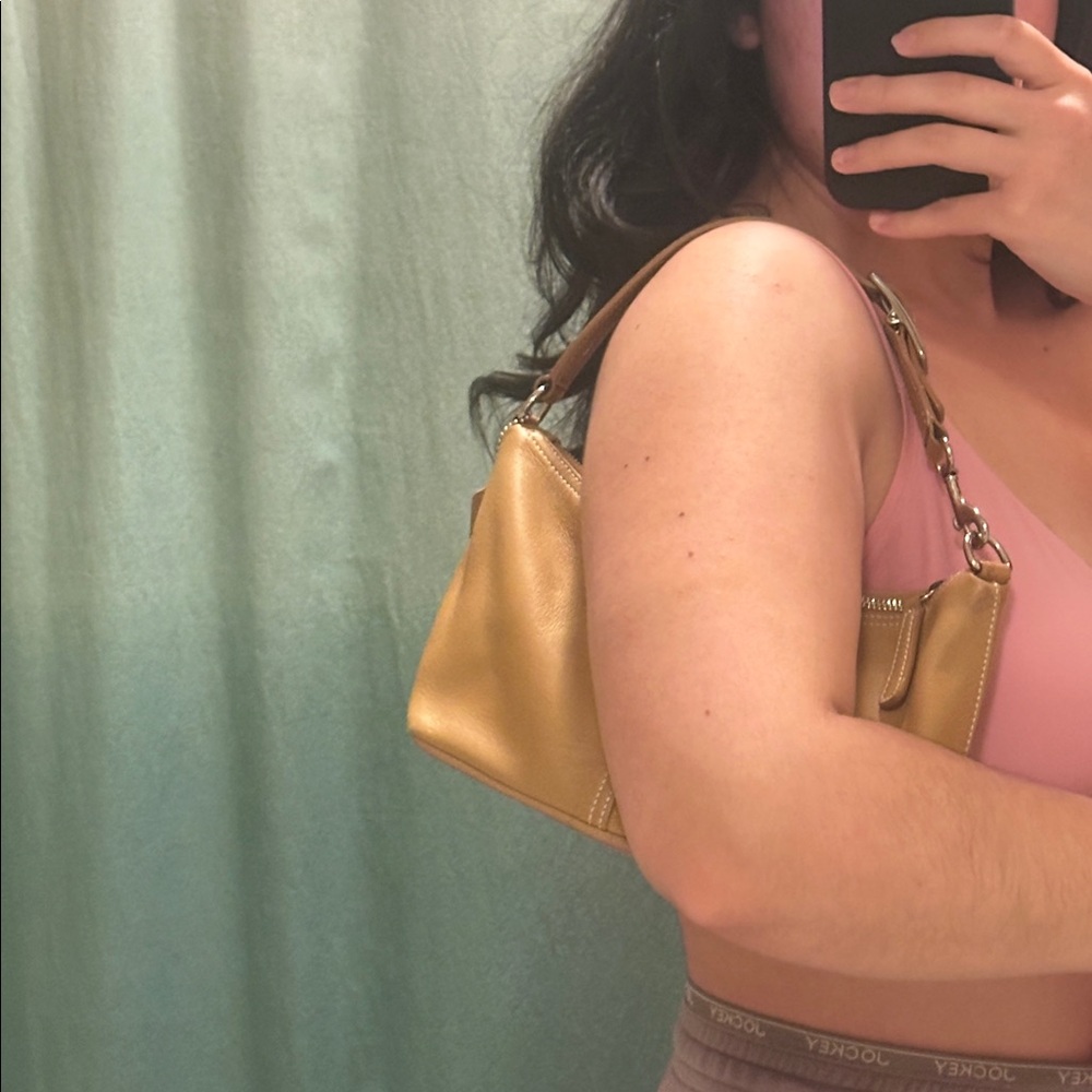 Coach Legacy West Zoe Hobo Shoulder Bag Camel Colored Leather - Picture 9 of 9